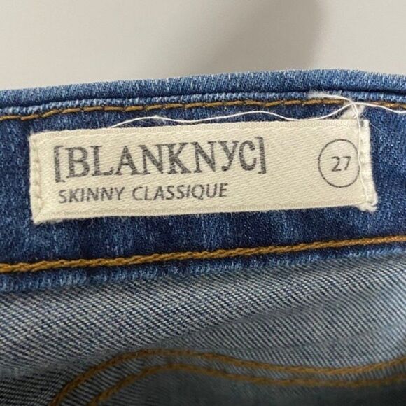 BlankNYC Distressed Skinny Clasquie Jeans - Picture 4 of 4
